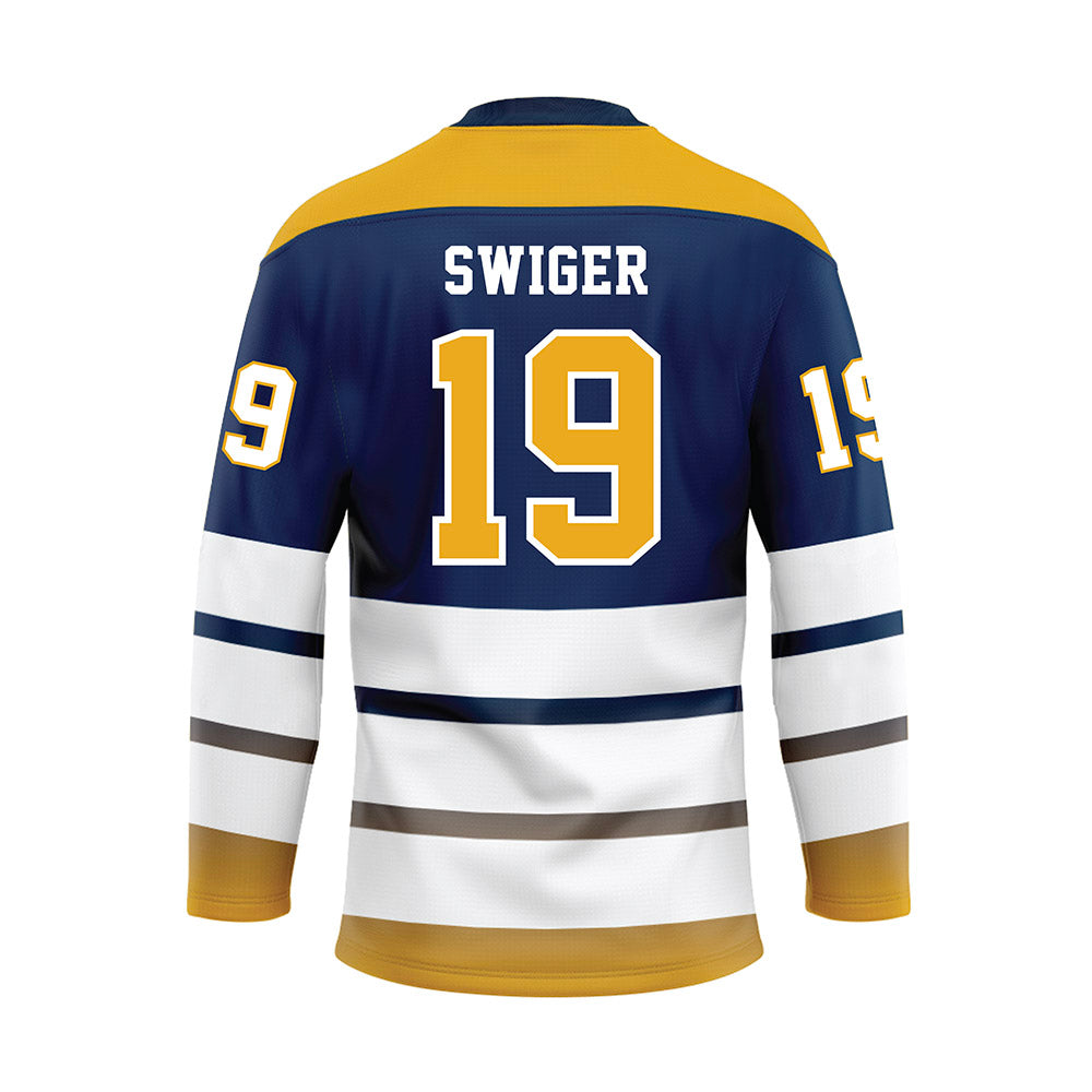 UTC - NCAA Women's Soccer : Brenna Swiger - Blue Hockey Jersey-1