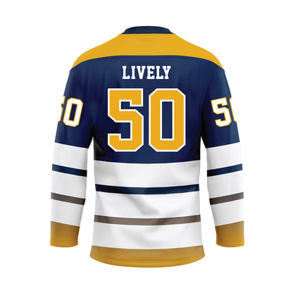 UTC - NCAA Football : Devin LIVELY - Blue Hockey Jersey-1