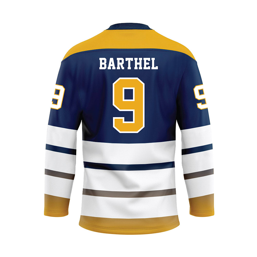 UTC - NCAA Women's Volleyball : Caiti Barthel - Blue Hockey Jersey-1
