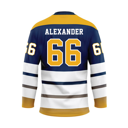 UTC - NCAA Football : Watts Alexander - Blue Hockey Jersey-1