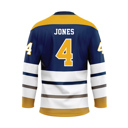 UTC - NCAA Softball : Raven Jones - Blue Hockey Jersey-1