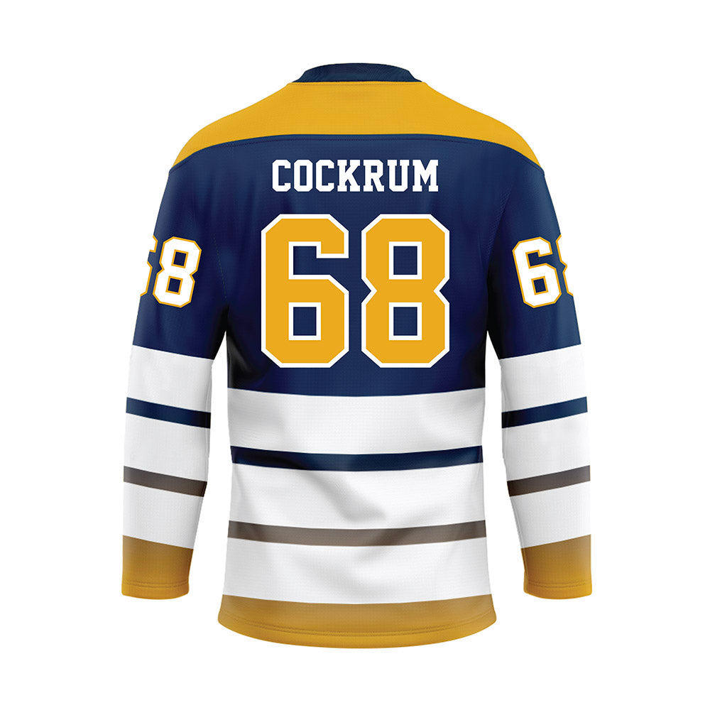 UTC - NCAA Football : KErius Cockrum - Blue Hockey Jersey-1