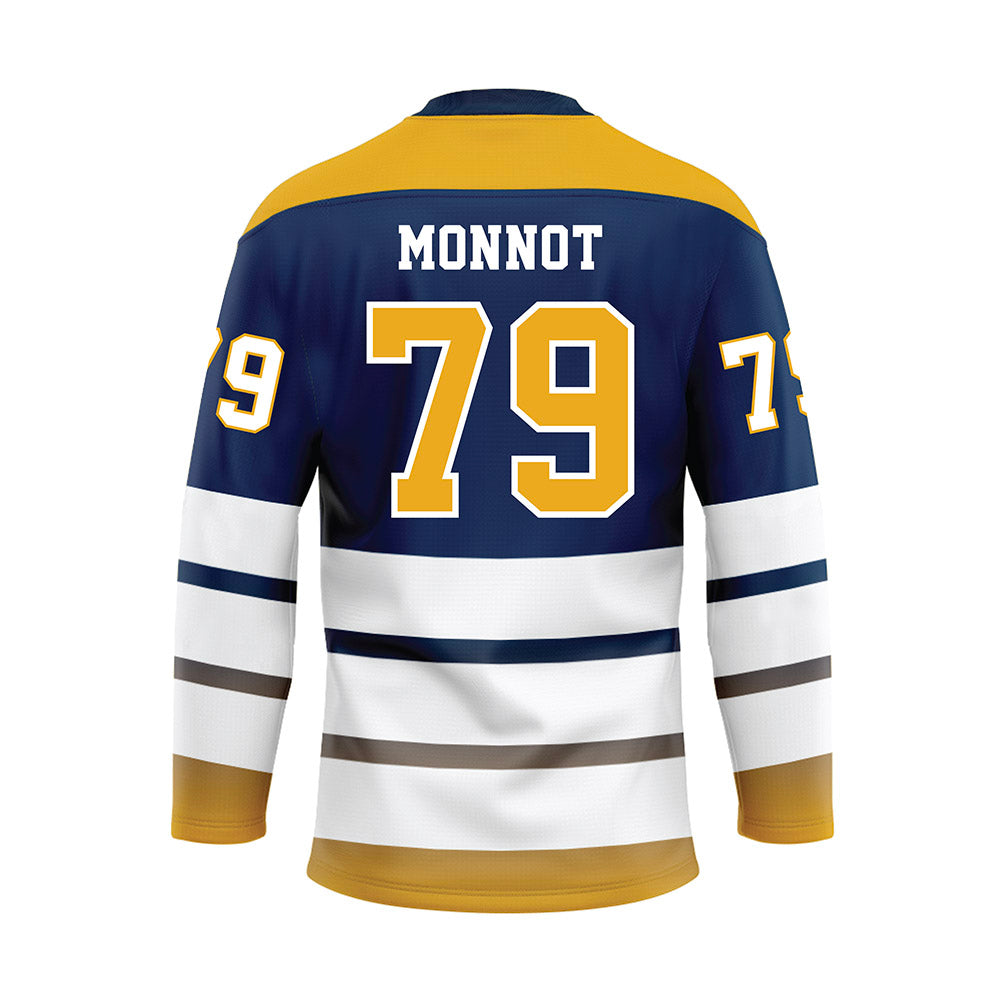 UTC - NCAA Football : Dave Monnot - Blue Hockey Jersey-1