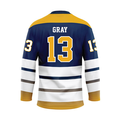UTC - NCAA Football : Hudson Gray - Blue Hockey Jersey-1
