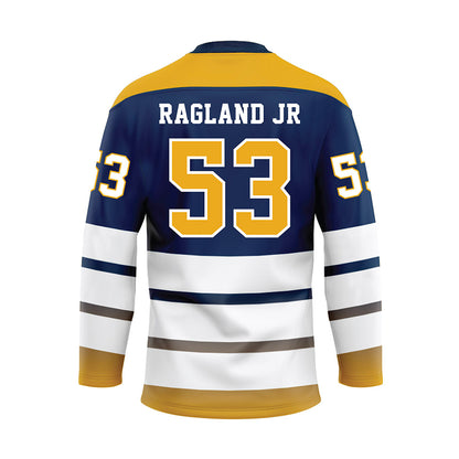 UTC - NCAA Football : BJ Ragland Jr - Blue Hockey Jersey-1