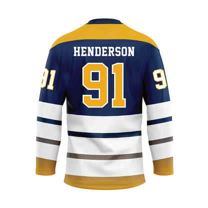 UTC - NCAA Football : Montrell Henderson - Blue Hockey Jersey-1