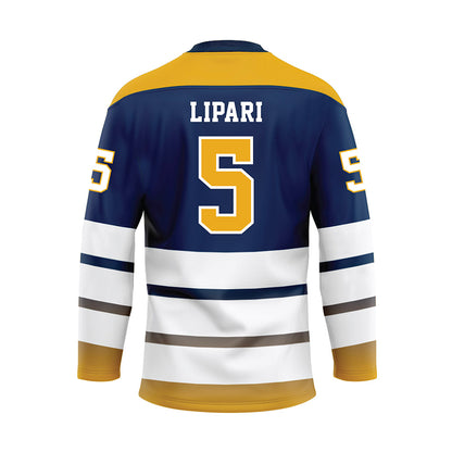 UTC - NCAA Softball : Olivia Lipari - Blue Hockey Jersey-1