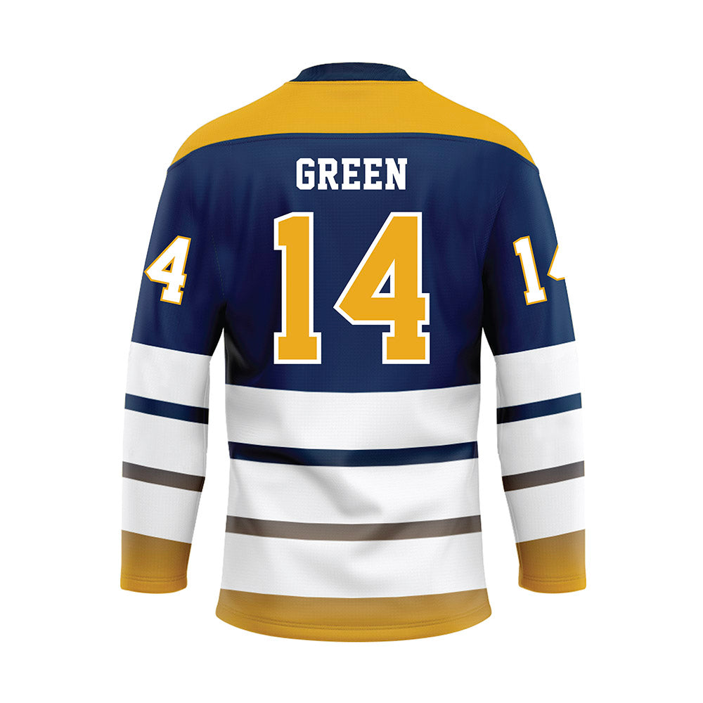 UTC - NCAA Women's Soccer : Ainsley Green - Blue Hockey Jersey-1