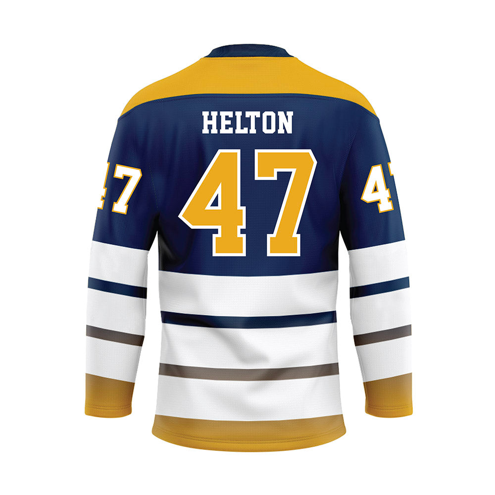 UTC - NCAA Football : Gavin Helton - Blue Hockey Jersey-1