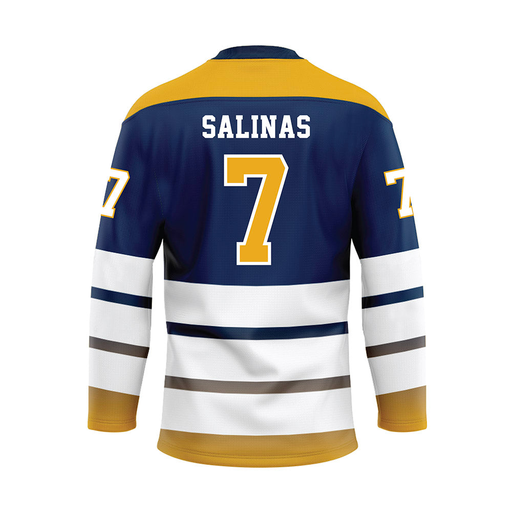 UTC - NCAA Women's Soccer : Clarissa Salinas - Blue Hockey Jersey-1