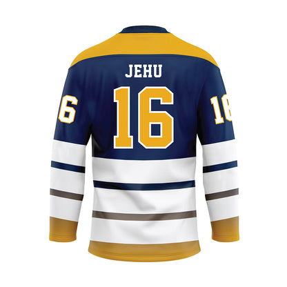 UTC - NCAA Football : Heath Jehu - Blue Hockey Jersey-1