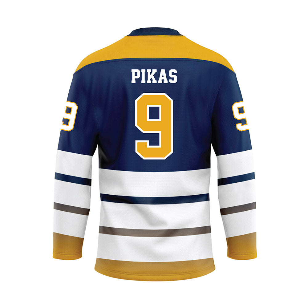 UTC - NCAA Softball : Abi Pikas - Blue Hockey Jersey-1