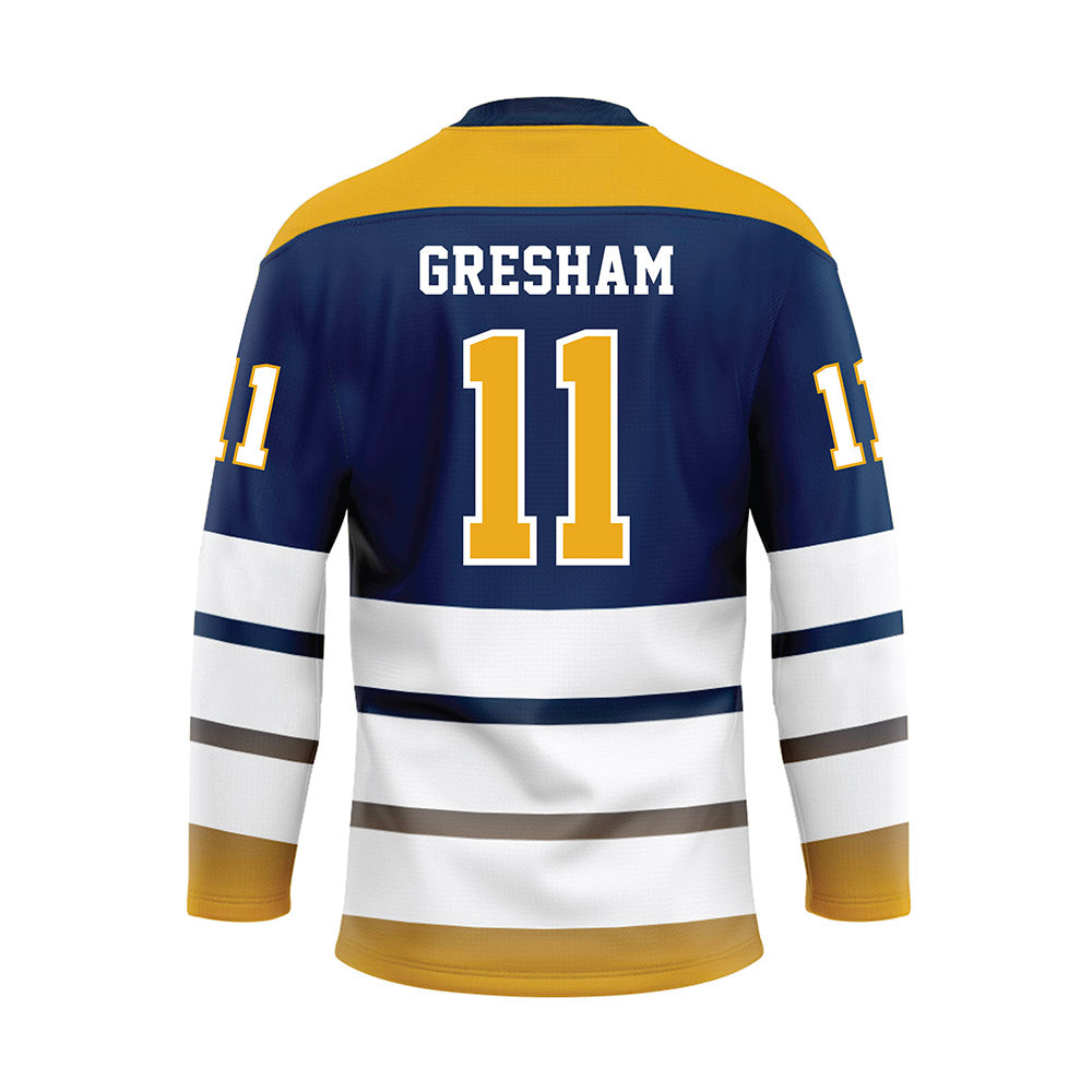 UTC - NCAA Beach Volleyball : Kaye Gresham - Blue Hockey Jersey-1
