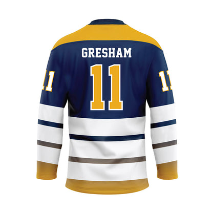 UTC - NCAA Beach Volleyball : Kaye Gresham - Blue Hockey Jersey-1