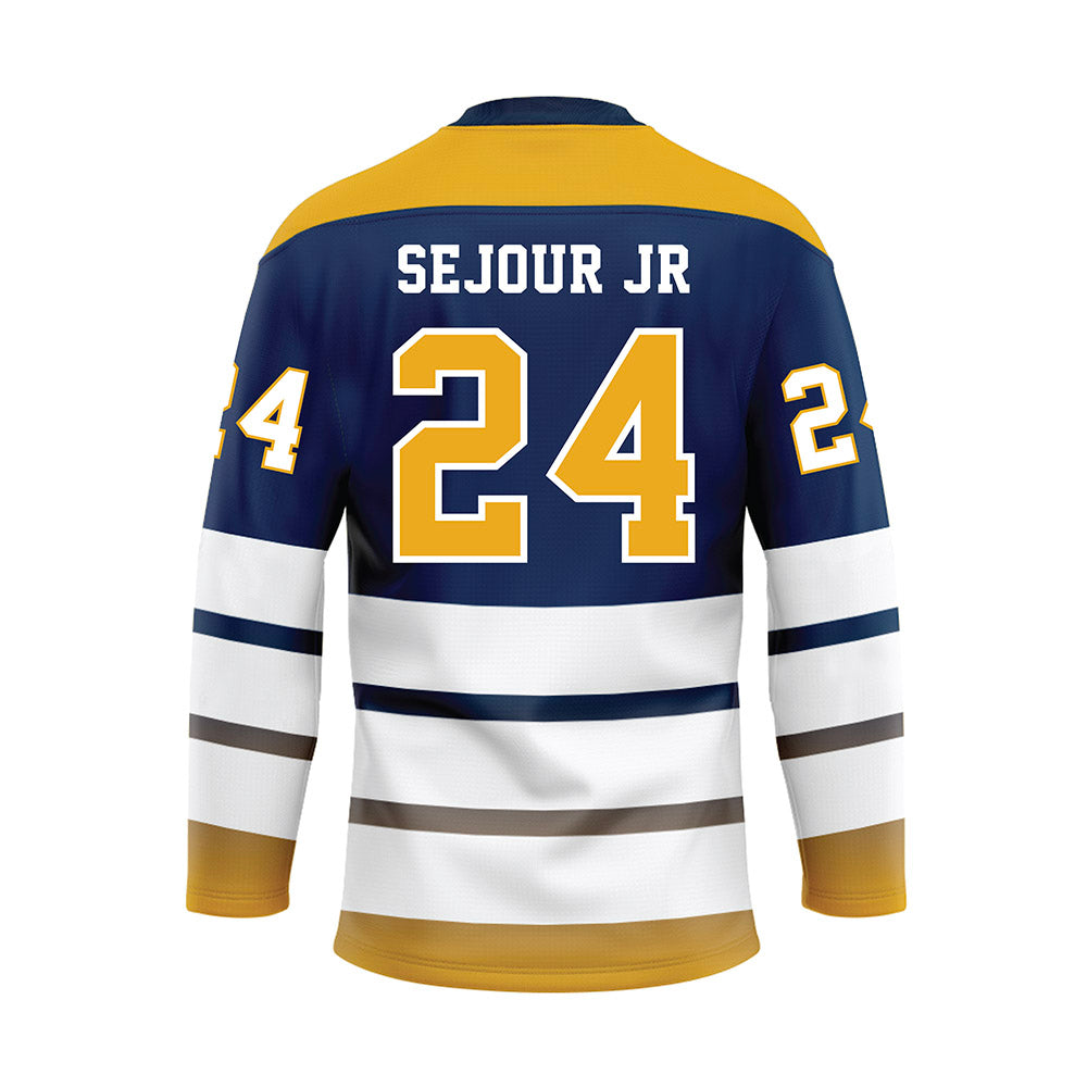 UTC - NCAA Football : Kelly Sejour Jr - Blue Hockey Jersey-1