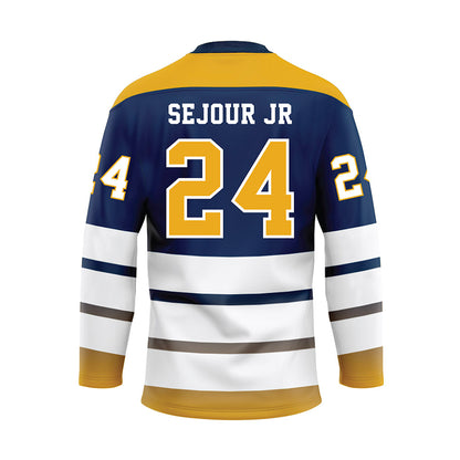 UTC - NCAA Football : Kelly Sejour Jr - Blue Hockey Jersey-1