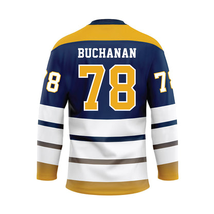 UTC - NCAA Football : Will Buchanan - Blue Hockey Jersey-1