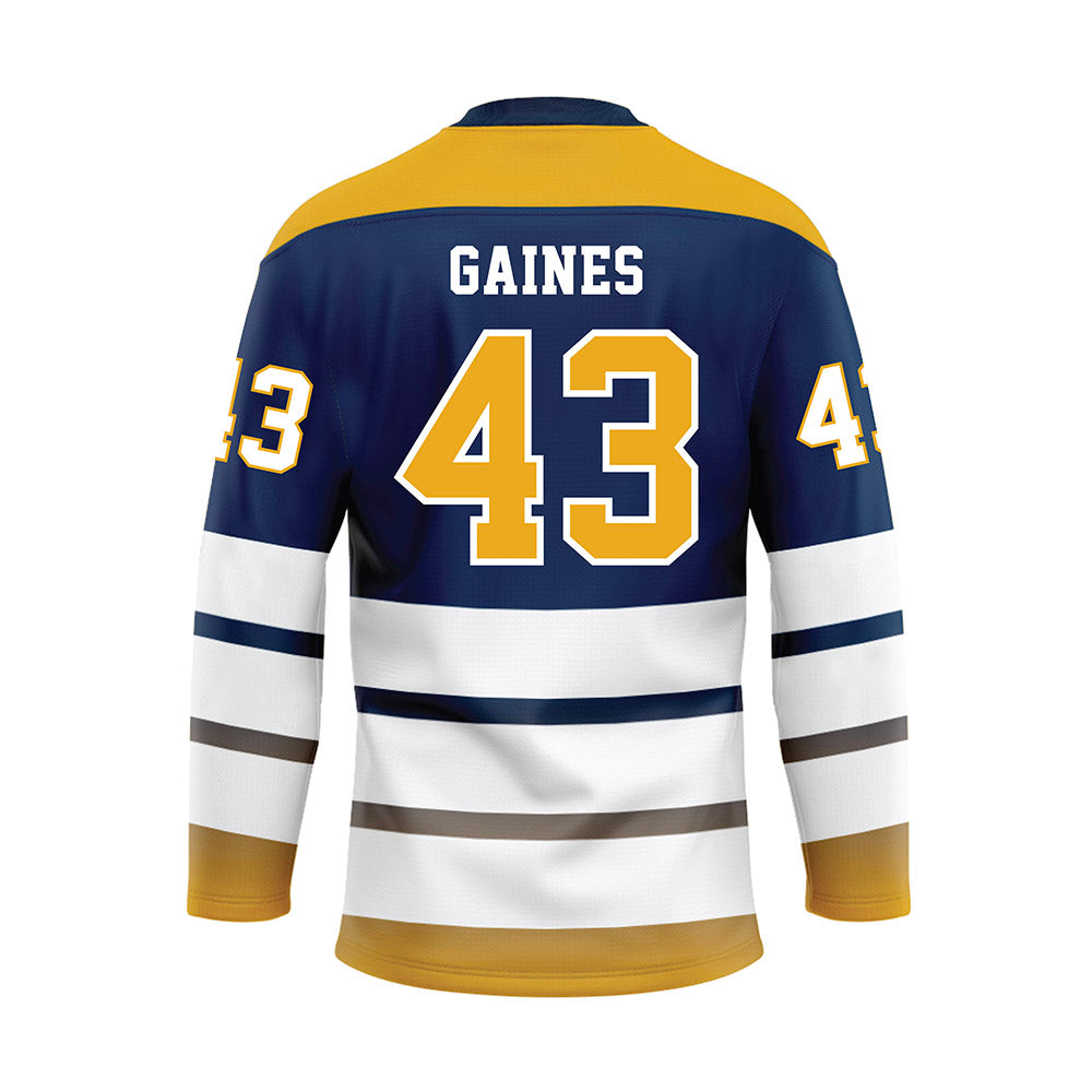 UTC - NCAA Football : Jaden Gaines - Blue Hockey Jersey-1