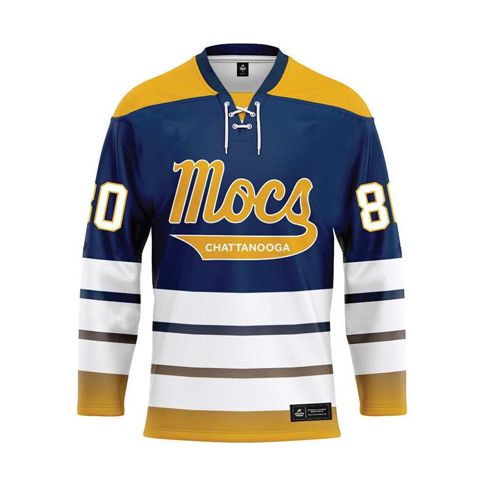 UTC - NCAA Football : Gray Kelley - Blue Hockey Jersey-0