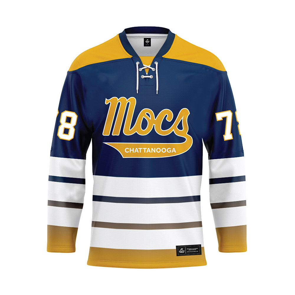UTC - NCAA Football : Will Buchanan - Blue Hockey Jersey-0