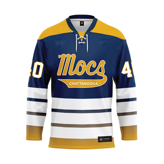 UTC - NCAA Football : Jordyn Dickerson - Blue Hockey Jersey-0
