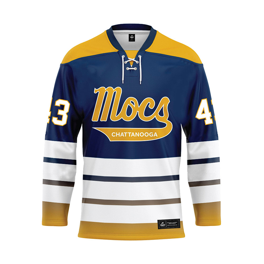 UTC - NCAA Football : Jaden Gaines - Blue Hockey Jersey-0