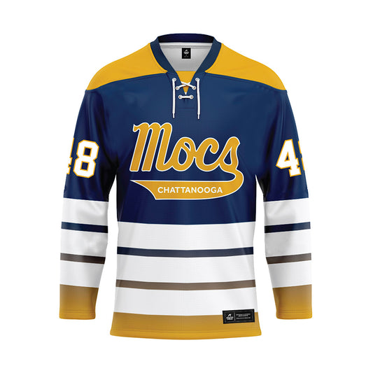 UTC - NCAA Football : Brody Gann - Blue Hockey Jersey-0