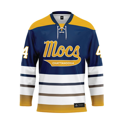 UTC - NCAA Women's Soccer : Aspyn Stucke - Blue Hockey Jersey-0