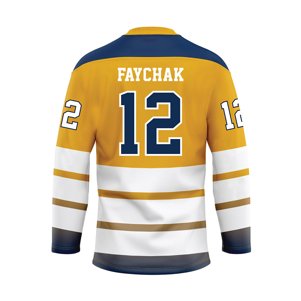 UTC - NCAA Beach Volleyball : Kenny Faychak - Gold Hockey Jersey-1