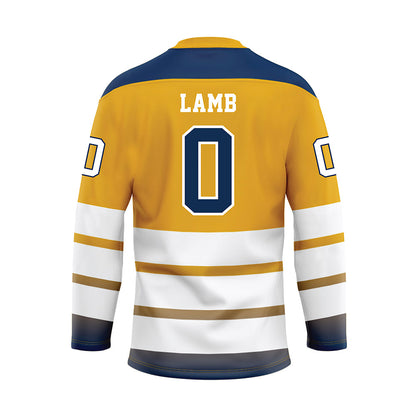 UTC - NCAA Softball : Riley Lamb - Gold Hockey Jersey-1