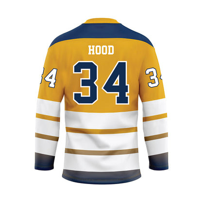 UTC - NCAA Football : Jett Hood - Gold Hockey Jersey-1