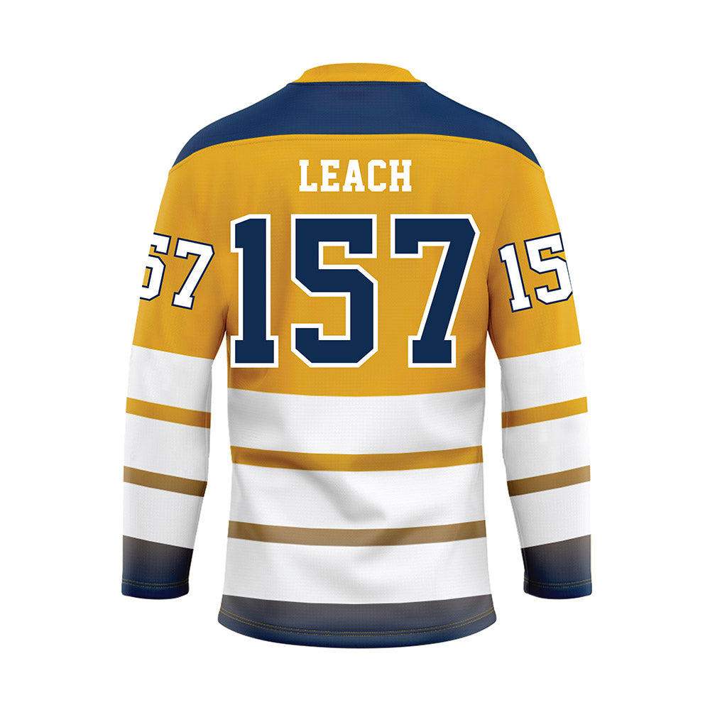 UTC - NCAA Wrestling : Brayden Leach - Gold Hockey Jersey-1