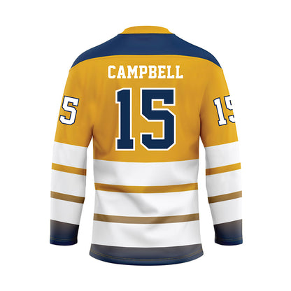 UTC - NCAA Football : Hunter Campbell - Gold Hockey Jersey-1