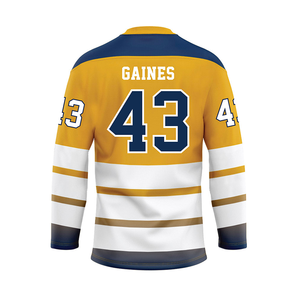 UTC - NCAA Football : Jaden Gaines - Gold Hockey Jersey-1