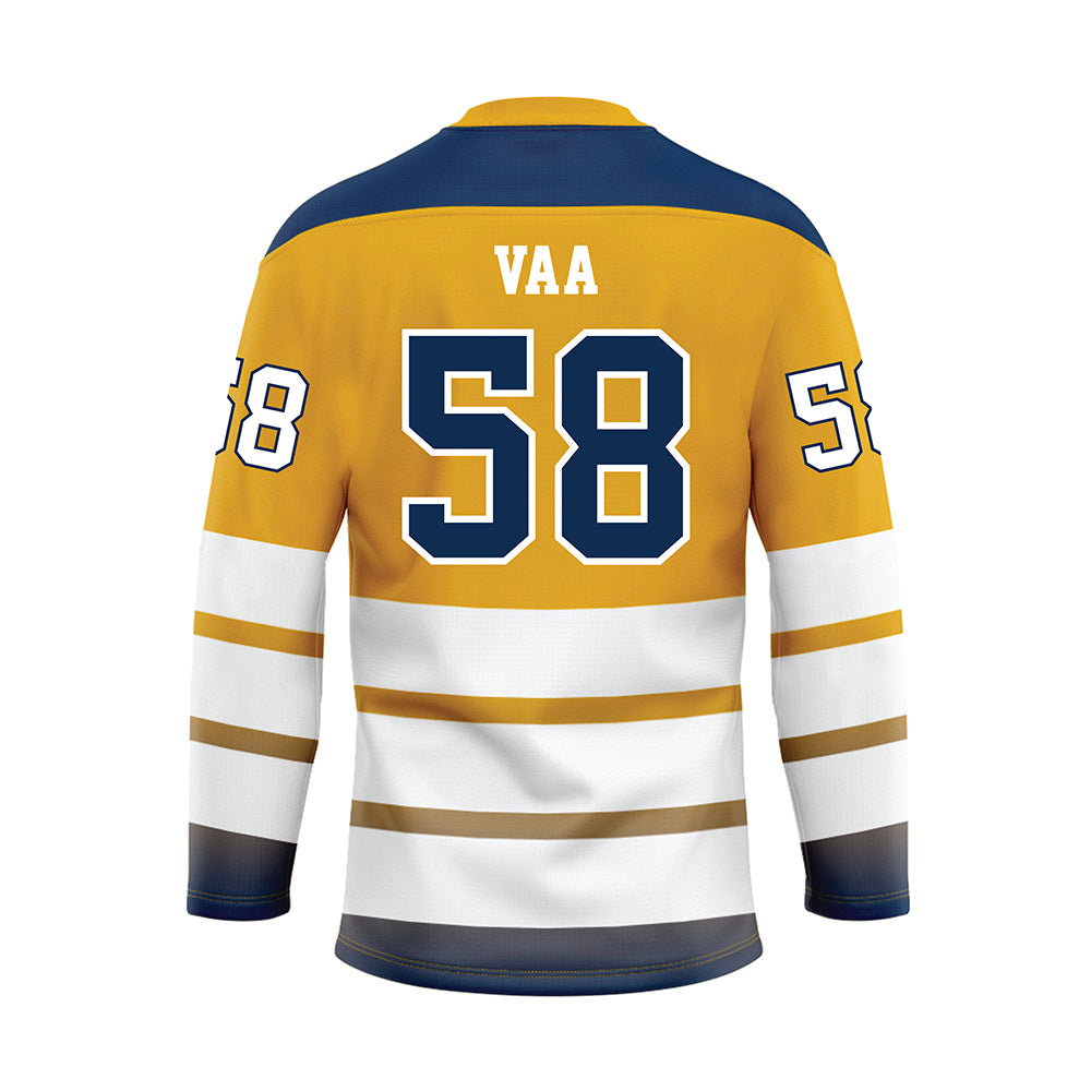 UTC - NCAA Football : Christian Vaa - Gold Hockey Jersey-1
