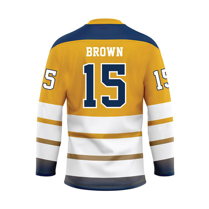 UTC - NCAA Football : Kam Brown - Gold Hockey Jersey-1