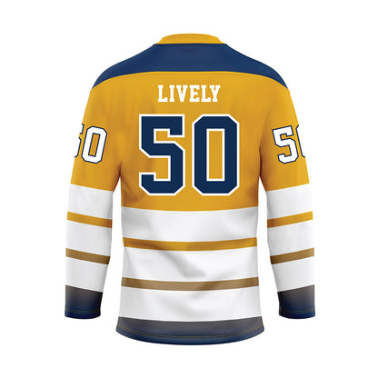 UTC - NCAA Football : Devin LIVELY - Gold Hockey Jersey-1
