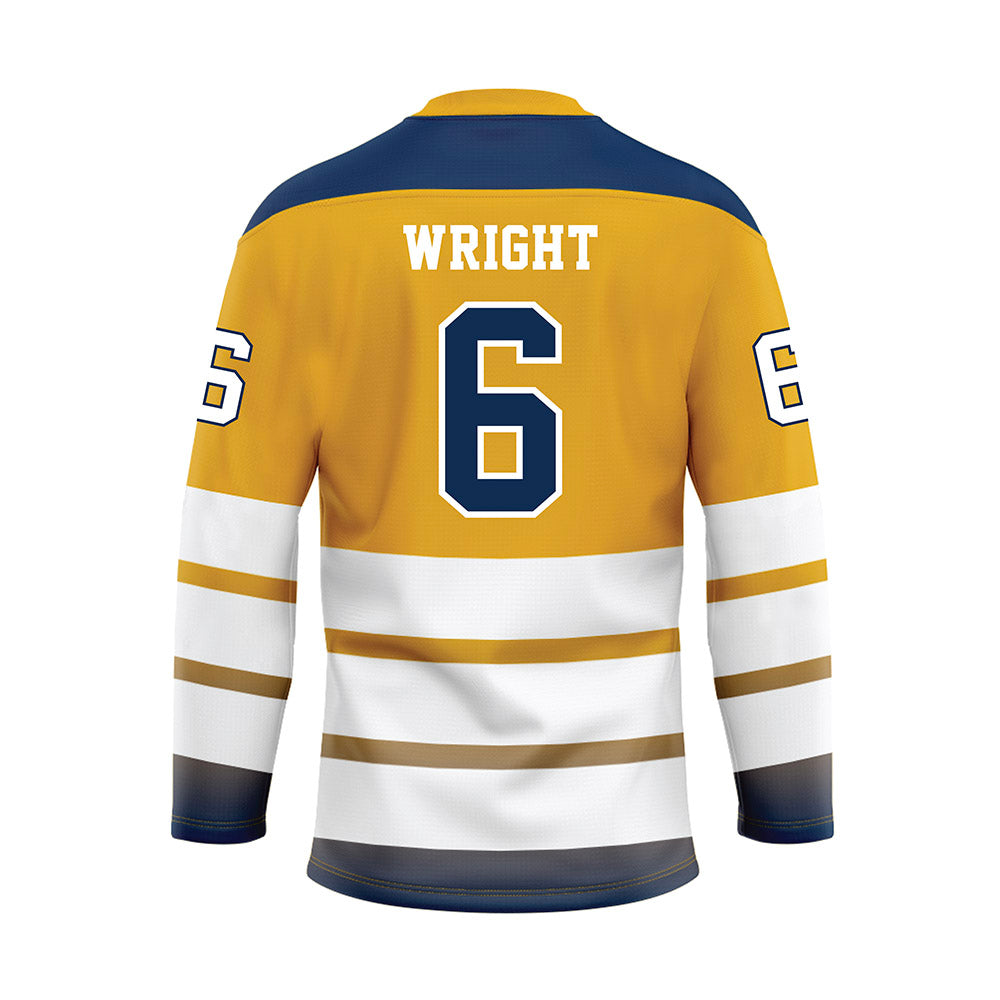 UTC - NCAA Softball : Zoe Wright - Gold Hockey Jersey-1