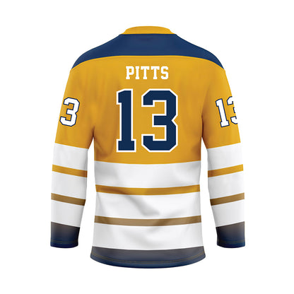 UTC - NCAA Softball : Baileigh Pitts - Gold Hockey Jersey-1