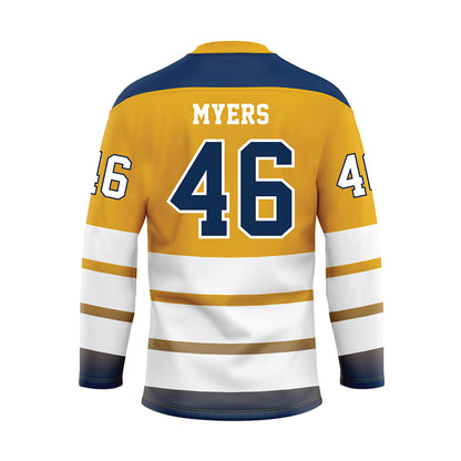 UTC - NCAA Football : Ethan Myers - Gold Hockey Jersey-1