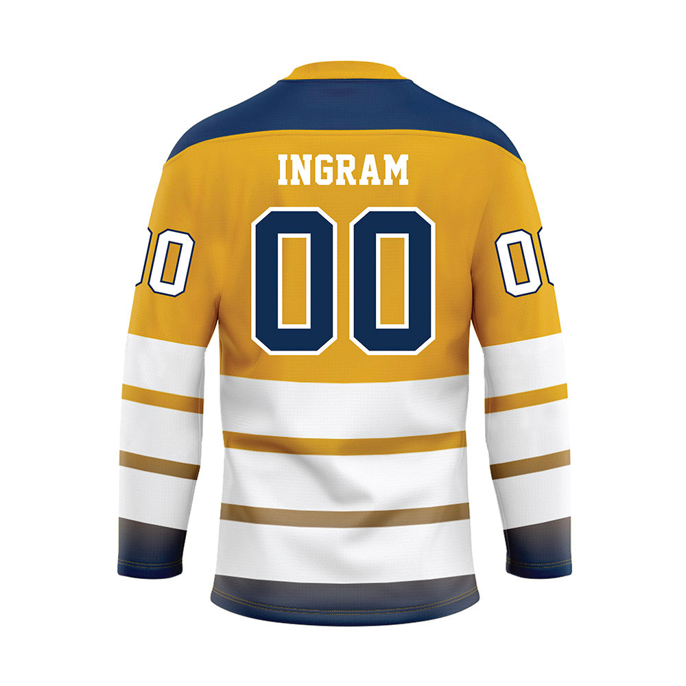 UTC - NCAA Football : Ryan Ingram - Gold Hockey Jersey-1