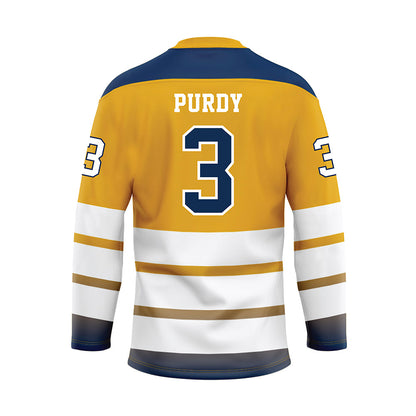 UTC - NCAA Softball : jayce purdy - Gold Hockey Jersey-1