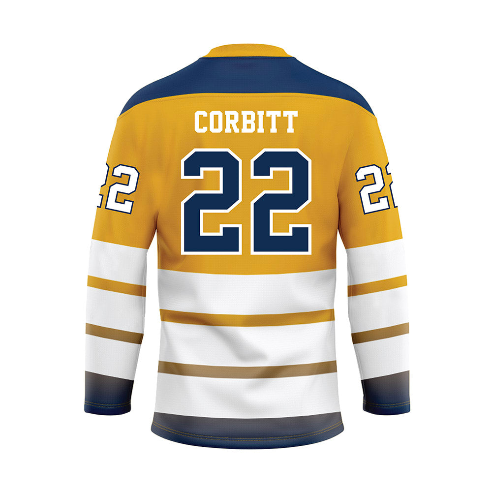 UTC - NCAA Women's Basketball : Gianna Corbitt - Gold Hockey Jersey-1
