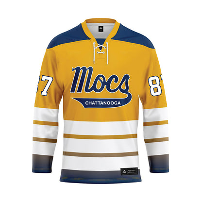 UTC - NCAA Football : Landon Strickland - Gold Hockey Jersey-0