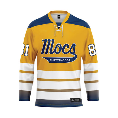 UTC - NCAA Football : Dalton Restelli - Gold Hockey Jersey-0