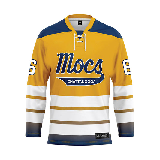 UTC - NCAA Softball : Chloe Lackey - Gold Hockey Jersey-0