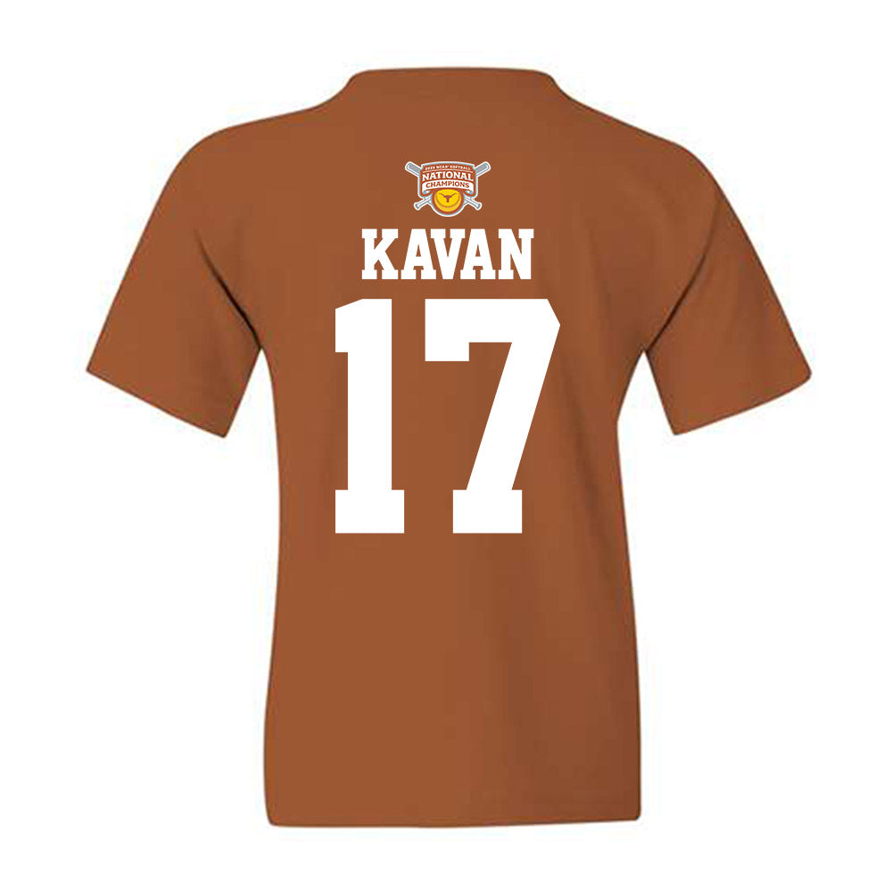 Texas - NCAA Softball : Teagan Kavan - NCAA® Classic Shersey Youth T-Shirt-1