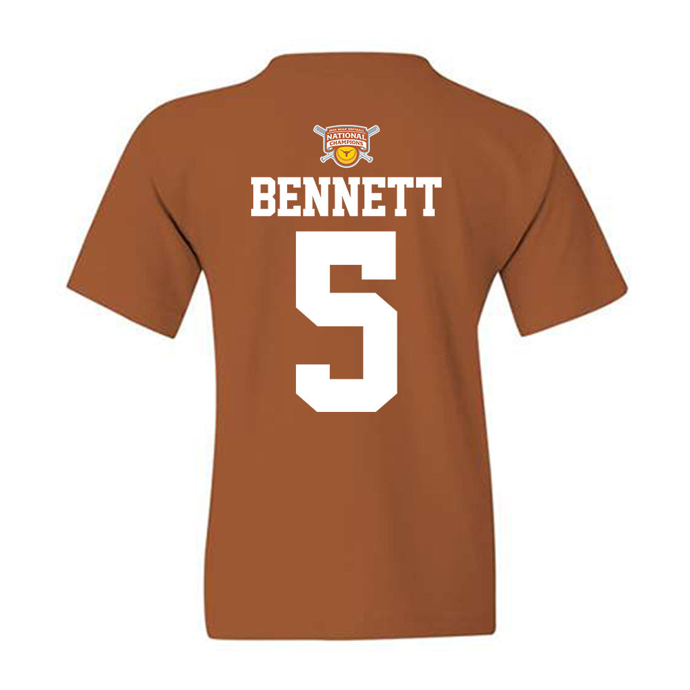 Texas - NCAA Softball : Kaydee Bennett - NCAA® Classic Shersey Youth T-Shirt-1