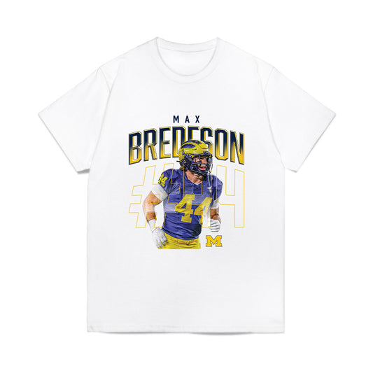 Michigan - NCAA Football : Max Bredeson - Caricature Comfort Colors T-Shirt-0