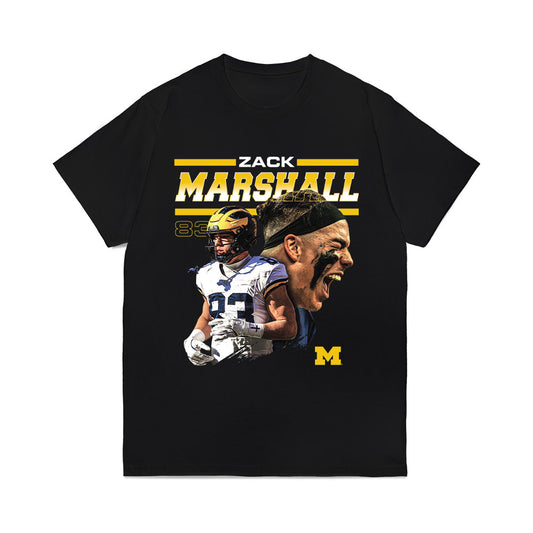 Michigan - NCAA Football : Zack Marshall - Collage Comfort Colors T-Shirt-0